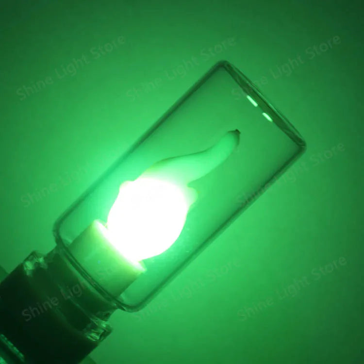 Five Color 5V LED Cob Flash Candle Edison Flame Bulb Night Light Camping Festival Decoration LED Lighting Bulb Accessories DIY