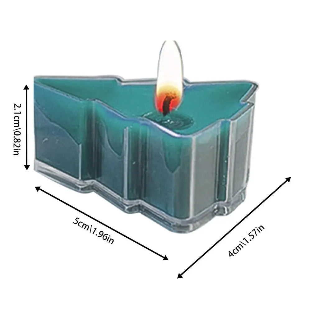 Christmas tree tealight Handwork Scented Candles Tree Shaped Candles Christmas Tree Candles For Christmas Home Decoration