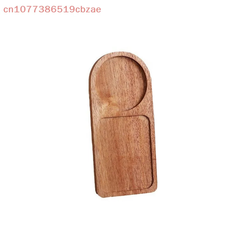 Wooden Coffee Tray Breakfast Serving Plate Hospitable Coffeeware Teaware Decoration Table Accessory for Home