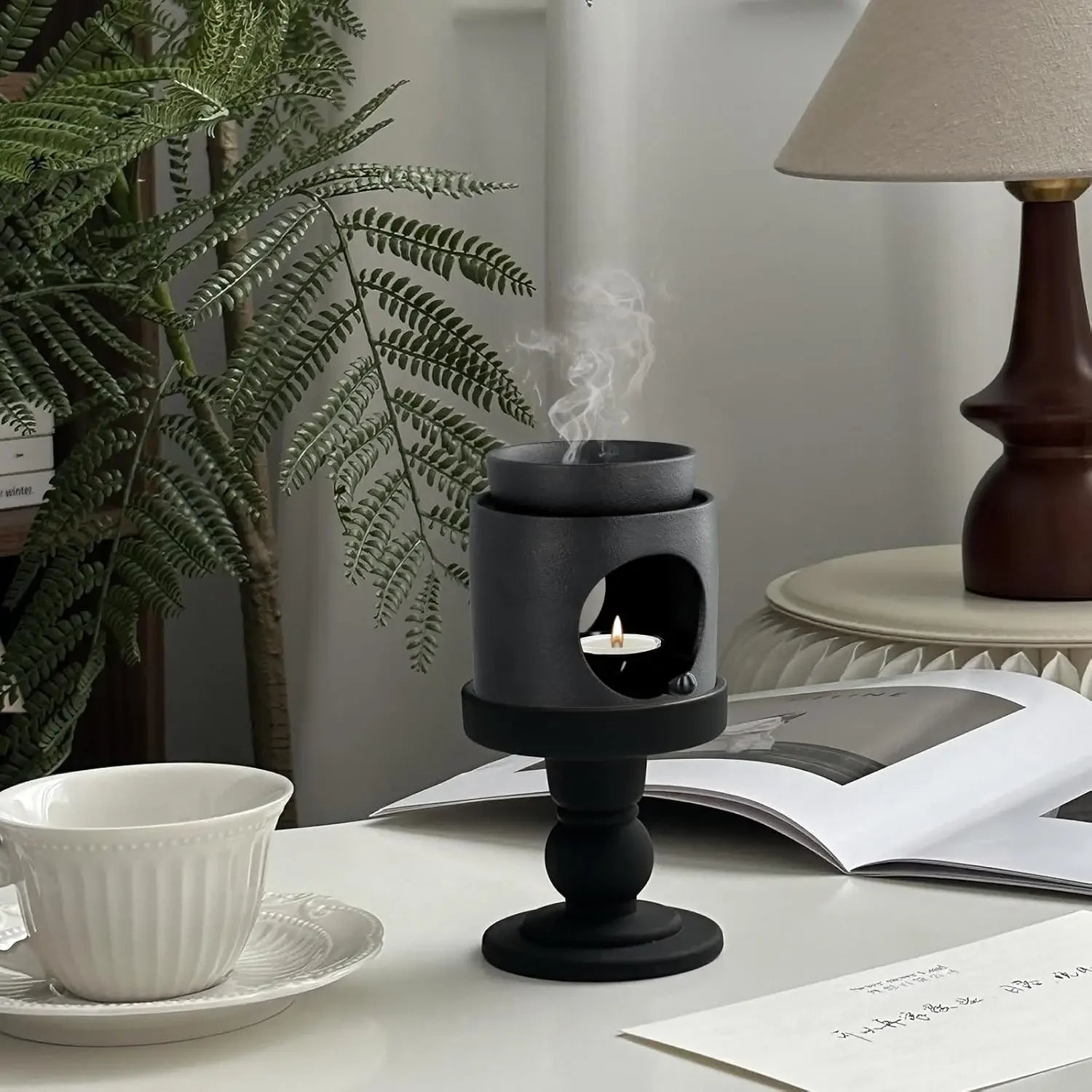 For 100ml Home Fragrance Stove Candle Heating Censer Ceramics Incense Burner Practical Tranquilize Essential Oil Furnace