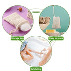 1/5/10 Shower Soap Bag Soap Saver Soap Bags Handmade Sisal Soap Bags Natural mesh Soap Saver Pouch Holder