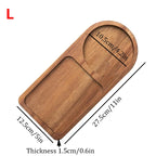 Wooden Coffee Tray Breakfast Serving Plate Hospitable Coffeeware Teaware Decoration Table Accessory for Home