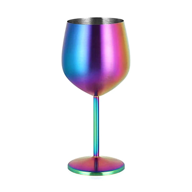 500ml Stainless Steel Glass Cocktail Creative Wine Glass Bar Restaurant Champagne Glass Red Wine Glass Drinkware Barware Cup