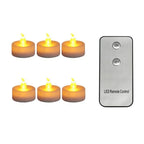 Flameless Tea Lights LED Candles with Remote Control Battery Operated Electronics Tealights for Wedding Home Christmas Decors