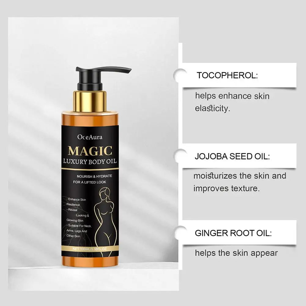 Body Essence Oil Deep Moisturizing Anti Dryness Lightweight Non-sticky Continuous Nourishing Massage Serum Oil