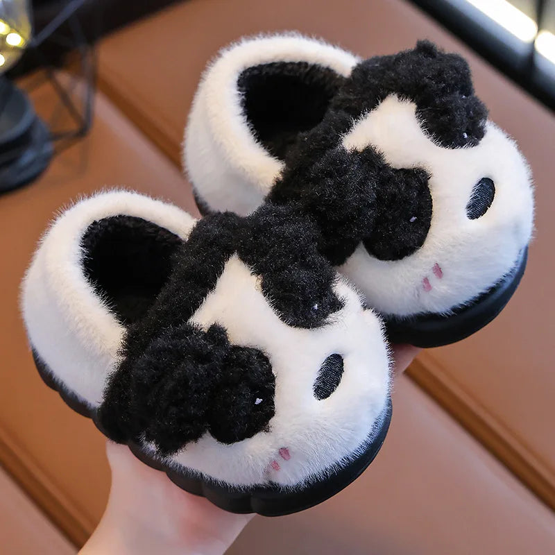 Cute Plush Animal Toddler Spa Slippers
