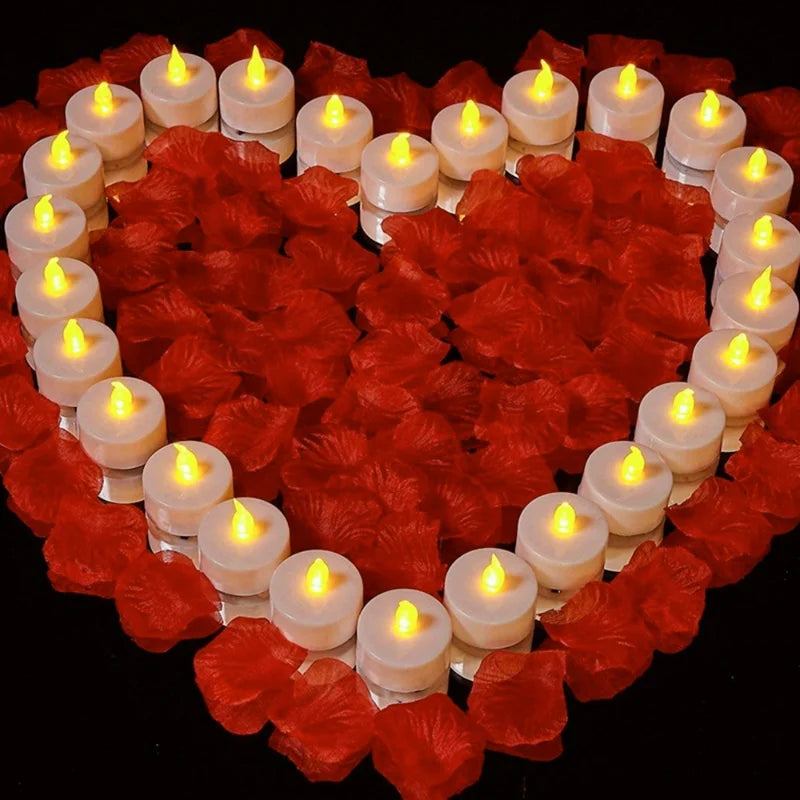 Flameless Tea Lights LED Candles with Remote Control Battery Operated Electronics Tealights for Wedding Home Christmas Decors