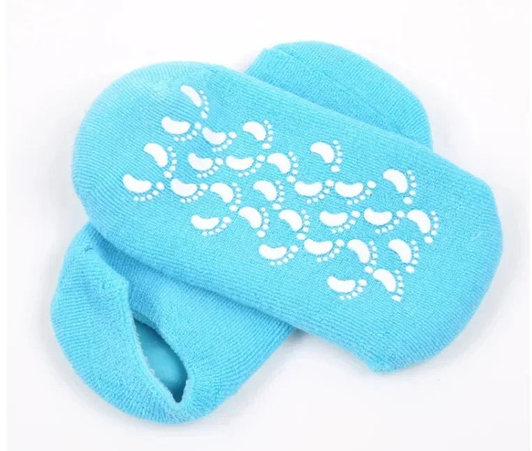 2pc Foot Care Spa Moisturizing Gel Socks Exfoliating Dry Cracked Soft Skin Sock Pedicure Hard Heel skin Protector Repairing