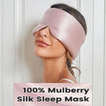 Mulberry Silk Sleep Mask for Eyes Cover Mask Blocking Light Eyemask Eyeshade Soft Padded Travel Sleeping Aid for Eyepatch