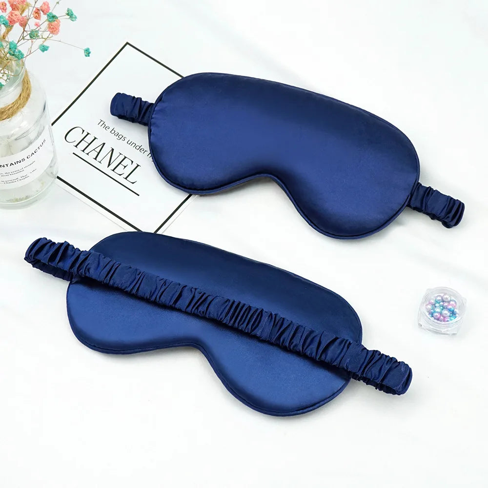 Imitated Silk Sleep Eye Mask Eye Patch Shading Eyepatch Travel Relax Lunch Break Eyeshade Health Sleeping Shield Eye Care Tools