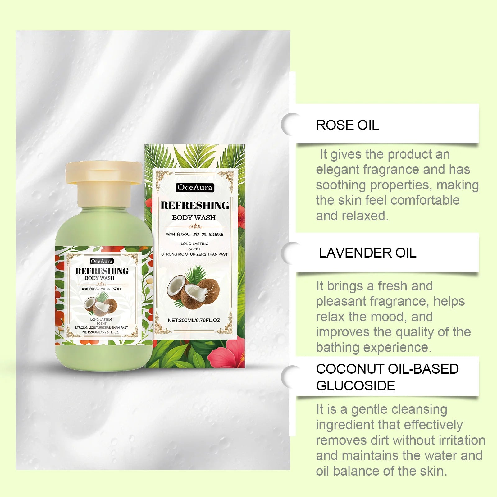 Fragranced Moisturizing Body Wash Gentle Care, Cleansing & Refreshing, Moisturizing, Smooth & Delicate Body Skin