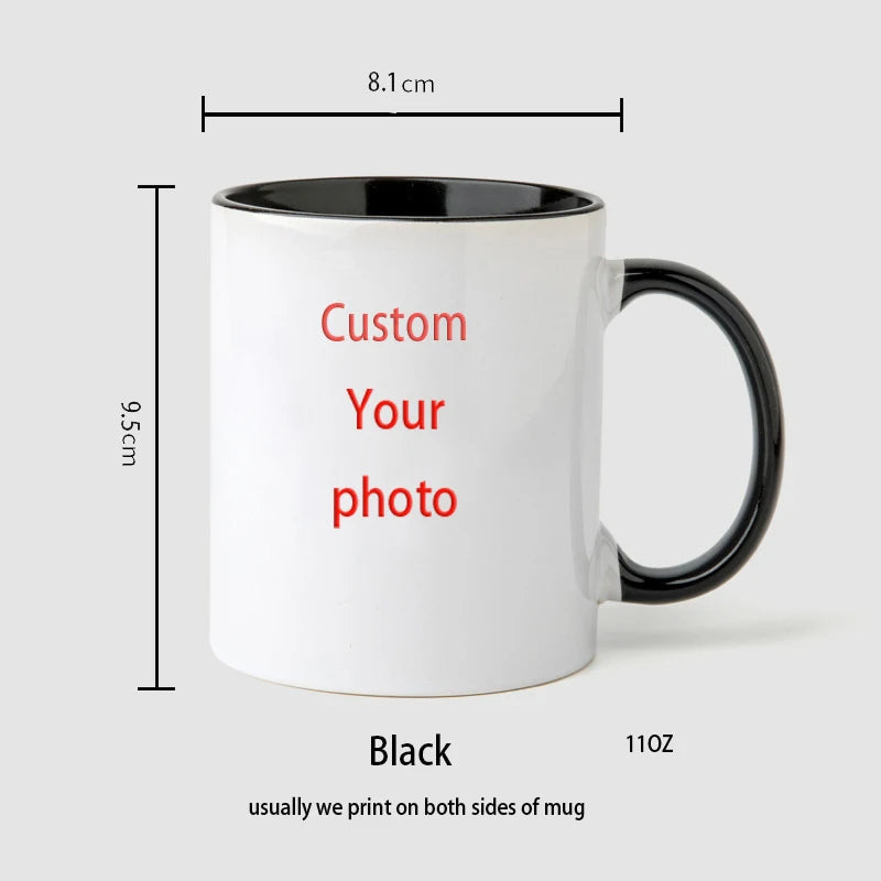 Personalized Your Photo Mug, Custom NAME Logo TEXT Cup,Customize Coffee Mugs, Tea Cups, Mothers day, Wedding Surprised Gift