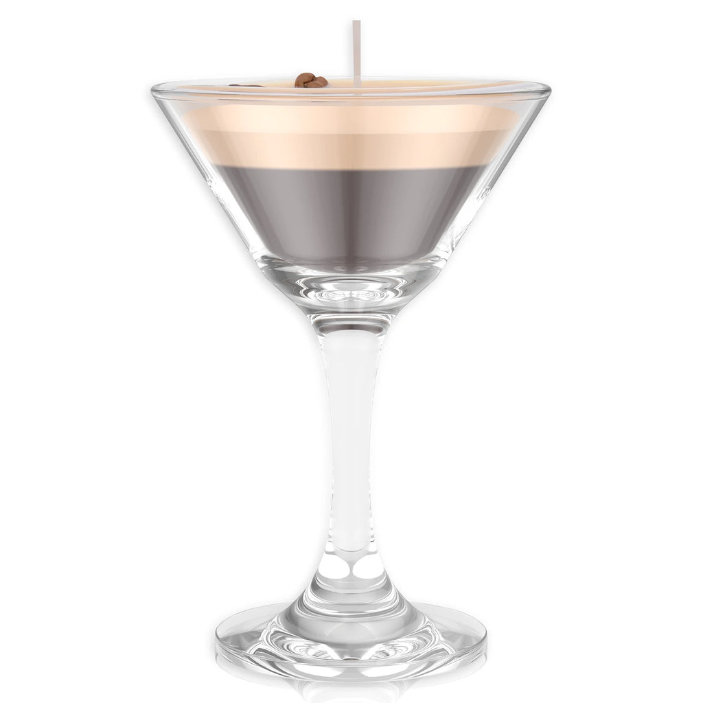 Espresso Martini Candle in Glass Decorative Coffee Martini Candle Elegant Coffee Bar Decor Unique Presents for Women Girls