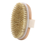 ♥Boar Bristle Bath Brush Scrubbing Brush Body Brush Rub Back Artifact Body Beauty Brush Massage Brush
