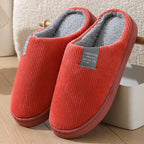 1 pair Fuzzy Sliders for Women Plush Slide Slippers Cozy Open-Back Indoor House Shoes