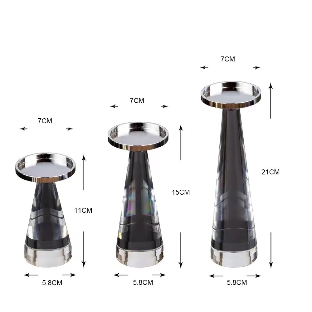 New Acrylic Candle Holder Pillar Stand Table Craft Wedding Centerpiece Road Lead Party Candlesticks Home Decoration