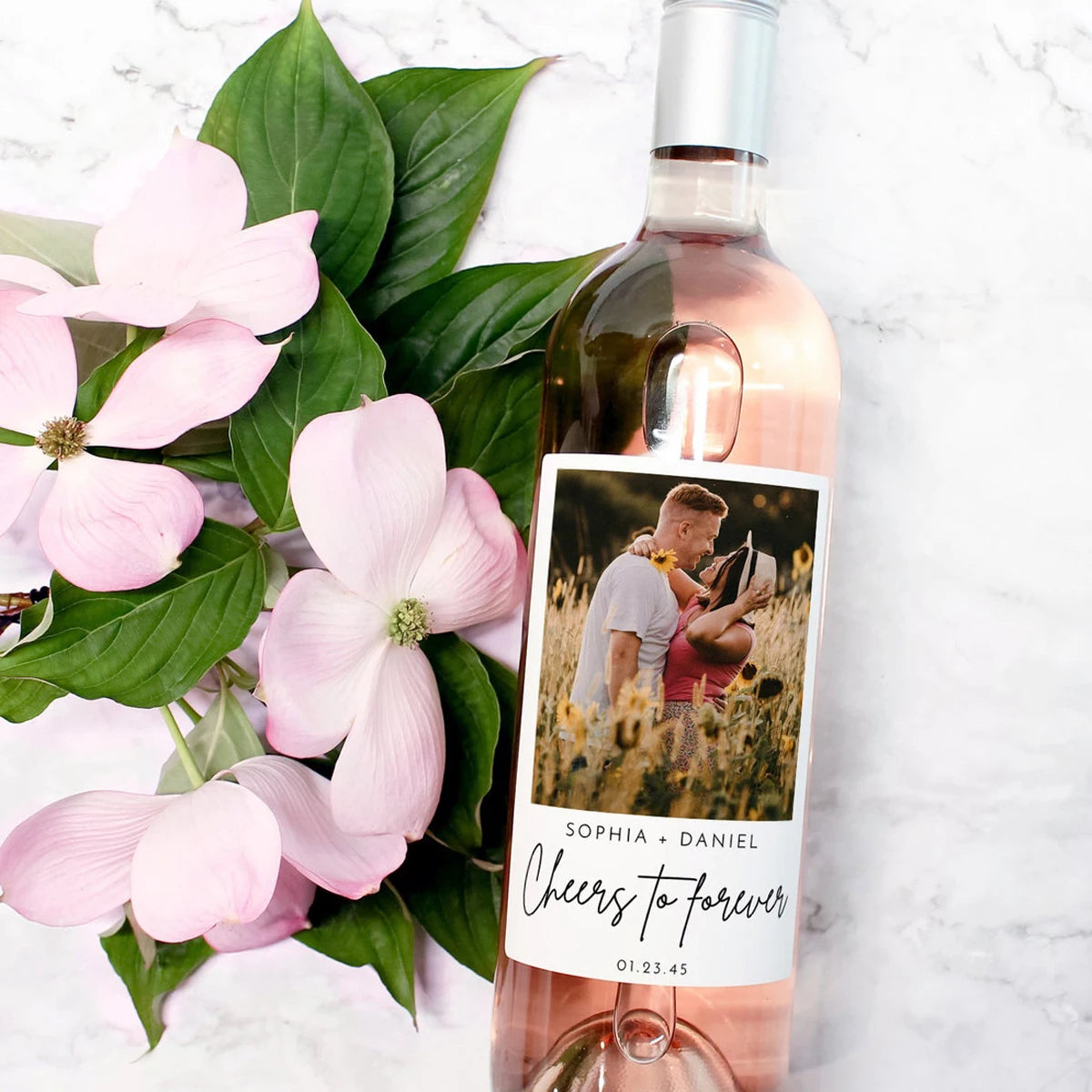 30 personalized birthday wine label gifts for her, wedding anniversary, Valentine's Day, Christmas engagement