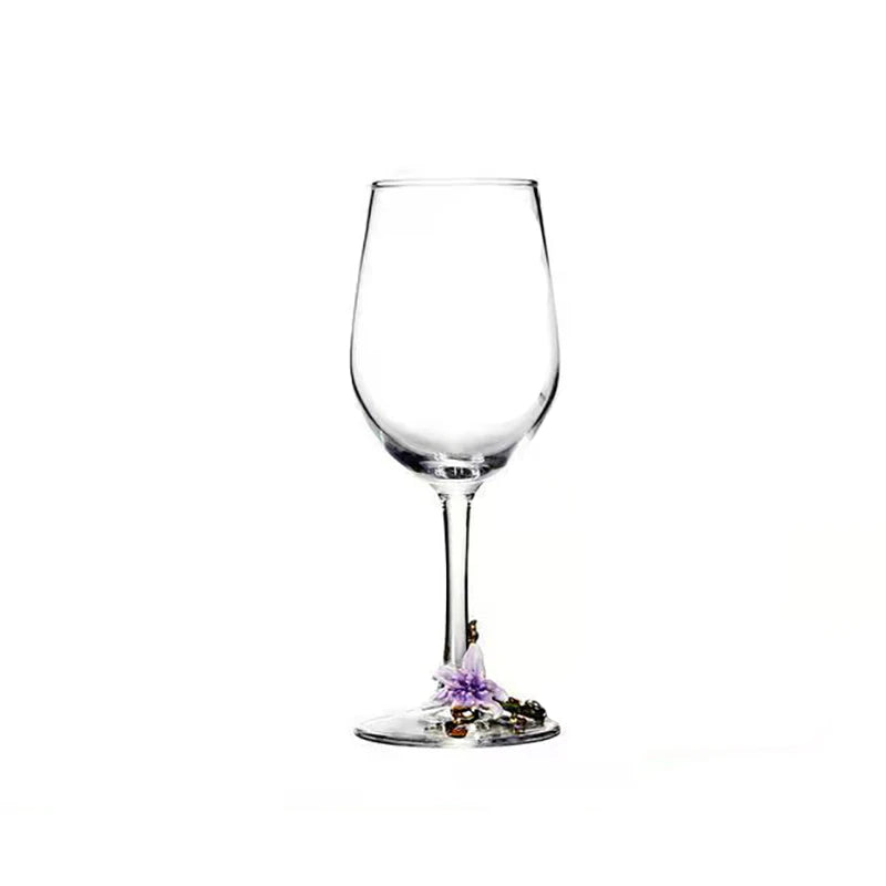Creative Enamel Crystal Goblet Glasses for Champagne Glass Luxury Glass Cups Glasses of Wine Wineglass Vintage Drinking Cup Set