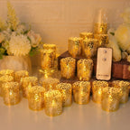 Flameless Tea Light Candles Battery Operated Votive LED Tealights with Paper Lampshade for Wedding Valentine Halloween Christmas