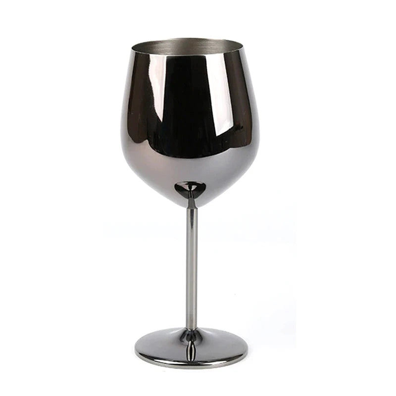 500ml Stainless Steel Glass Cocktail Creative Wine Glass Bar Restaurant Champagne Glass Red Wine Glass Drinkware Barware Cup