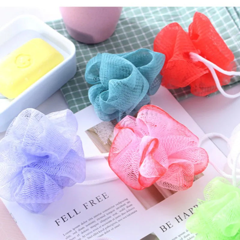 10Pc Color Random Bath Shower Soap Bubble Body Wash Exfoliate Puff Sponge Mesh Net Ball Bath Brushes Random Color Wholesale