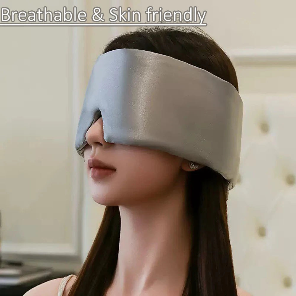 Mulberry Silk Sleep Mask for Eyes Cover Mask Blocking Light Eyemask Eyeshade Soft Padded Travel Sleeping Aid for Eyepatch