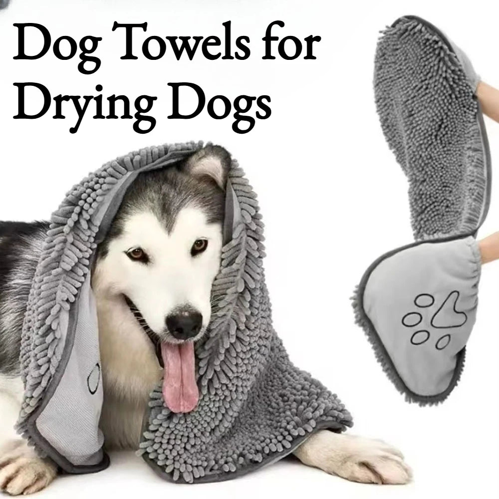 Dog Towels for Drying Dogs, Super Absorbent, Soft and Quick Drying Pet Grooming Towel, Perfect Pets' Shower & Bath Supplies