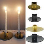 Simple Golden Candle Holders Metal Desktop Candlestick For Wedding Party Festival Candelabra Art Gifts Home Decor Candle Holders