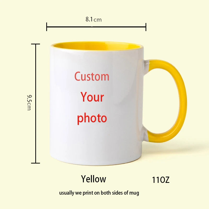 Personalized Your Photo Mug, Custom NAME Logo TEXT Cup,Customize Coffee Mugs, Tea Cups, Mothers day, Wedding Surprised Gift