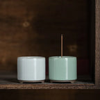 Ceramic Incense Burner Retro Handmade Crackle Incense Holder Tripodia Mist Smoking Steamers Decor Censer For Indoor Household