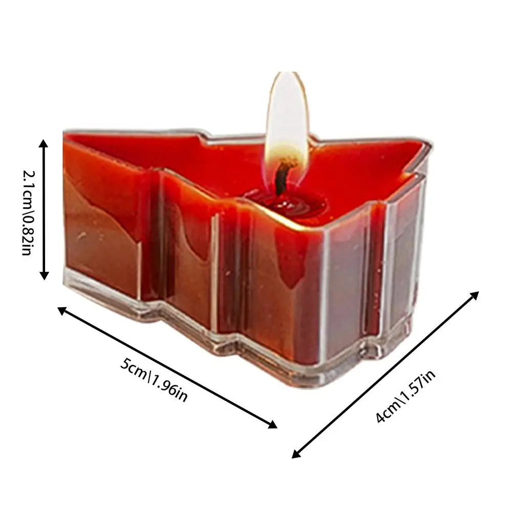 Christmas tree tealight Handwork Scented Candles Tree Shaped Candles Christmas Tree Candles For Christmas Home Decoration