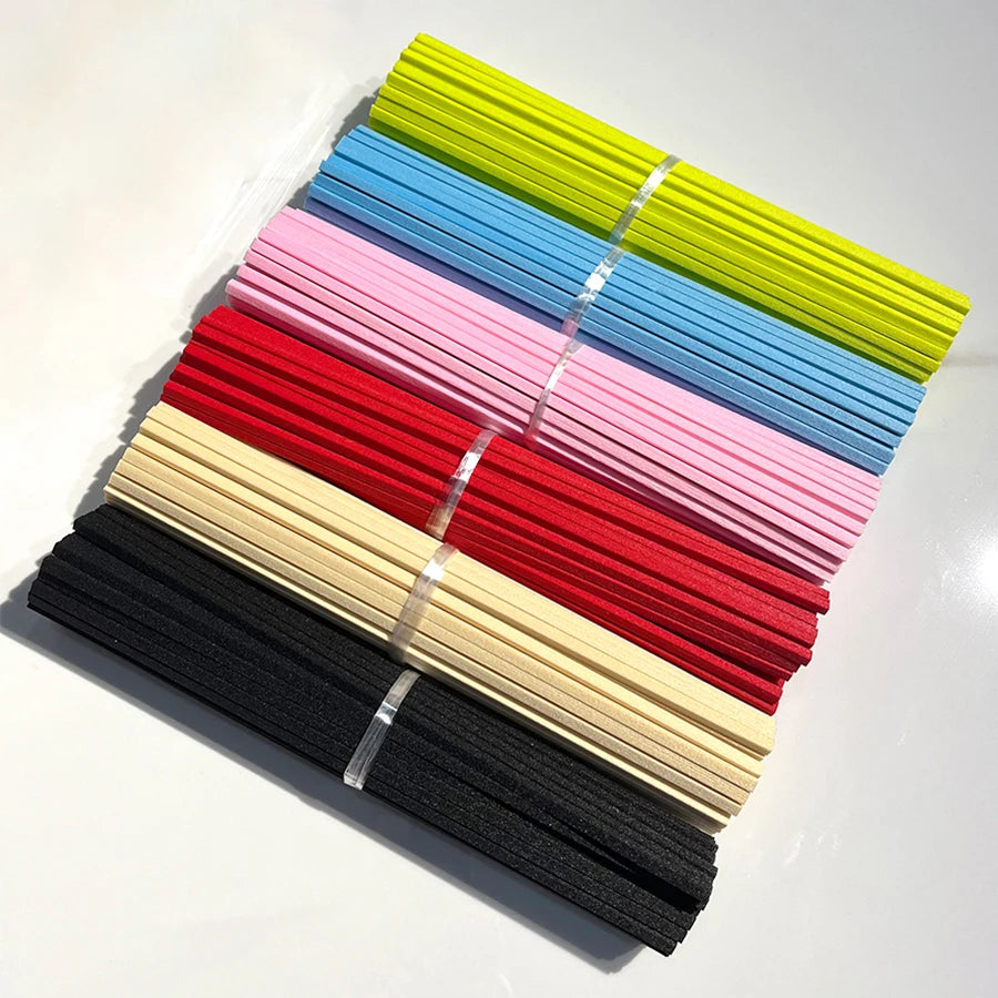 100pcs 22cmx4mm Square Reed Diffuser Replacement Sticks DIY Handmade Home Decor Extra Rattan Aromatherapy Diffuser Refill Sticks