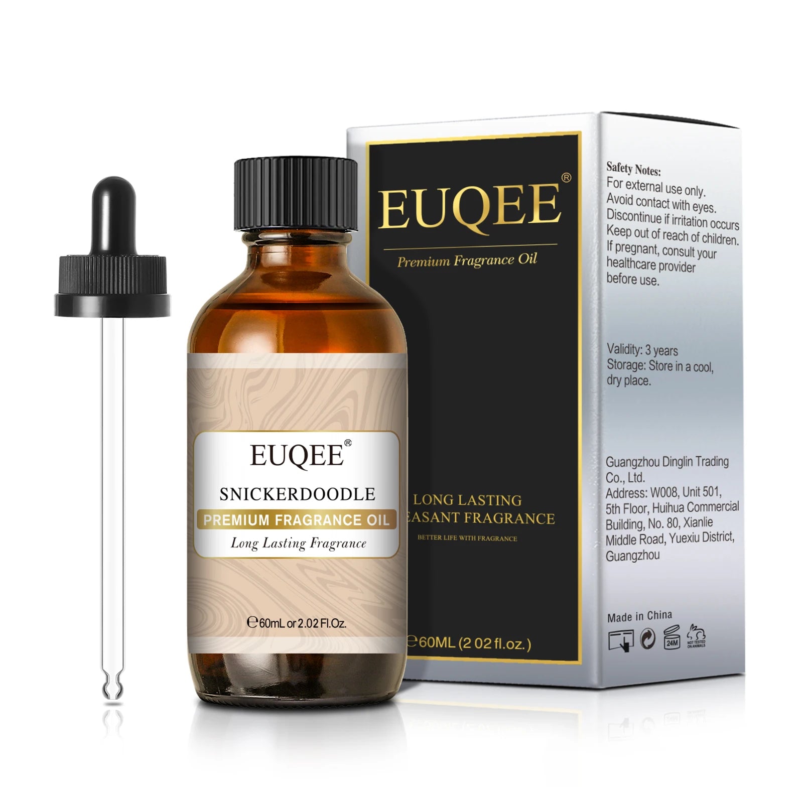EUQEE 60ml (2 Fl.Oz.) Men's Fragrance Oil For Reed Diffuser, Car Diffusion-Leather Coffee Bamboo & Teak Bay Rum Aromatherapy Oil
