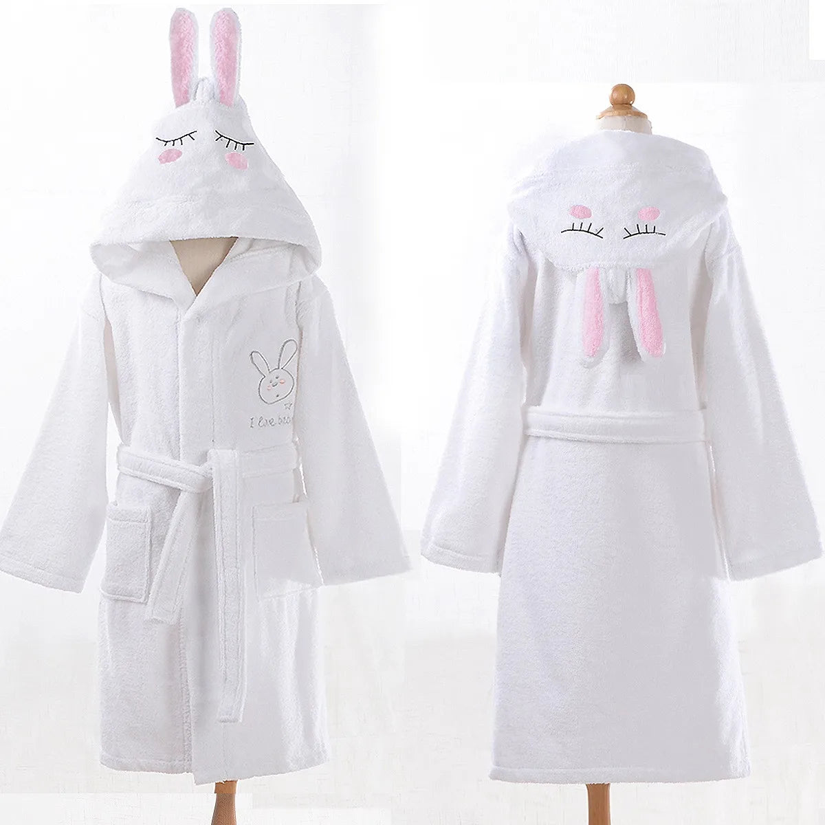 37 Design Cotton Kids Hooded Bathrobe For Girl Sleepwear Robe Boy Cotton Terry Bathrobe Baby Pajamas Bath Robe Children Bathrobe