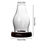 Glass candle holders, windproof candles, desktop retro art ornaments, home hotels, homestays, decoration and decoration