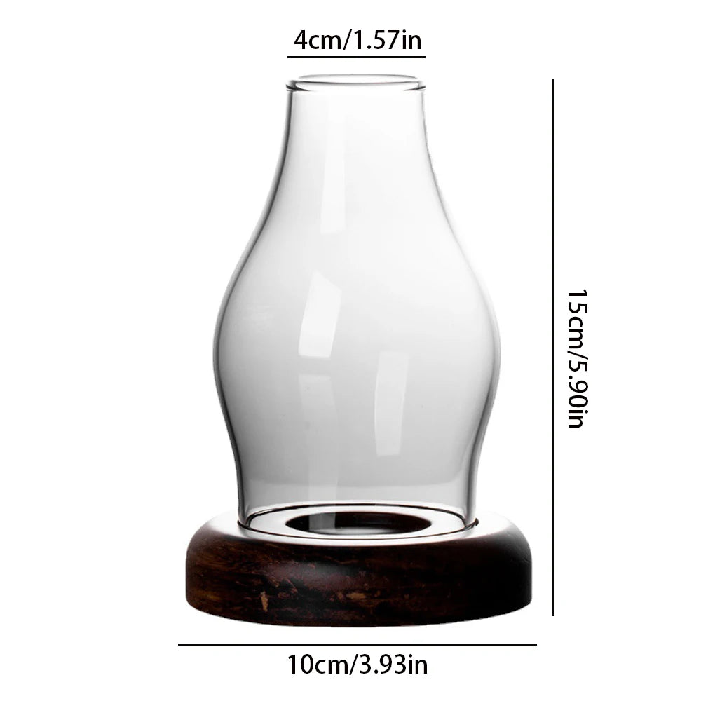 Glass candle holders, windproof candles, desktop retro art ornaments, home hotels, homestays, decoration and decoration