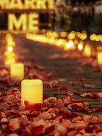 Flickering LED Ivory Electronic Candle, Flameless Tealight Candle, Battery Operated LED Tealight Candle, Ideal for Weddings, Tab