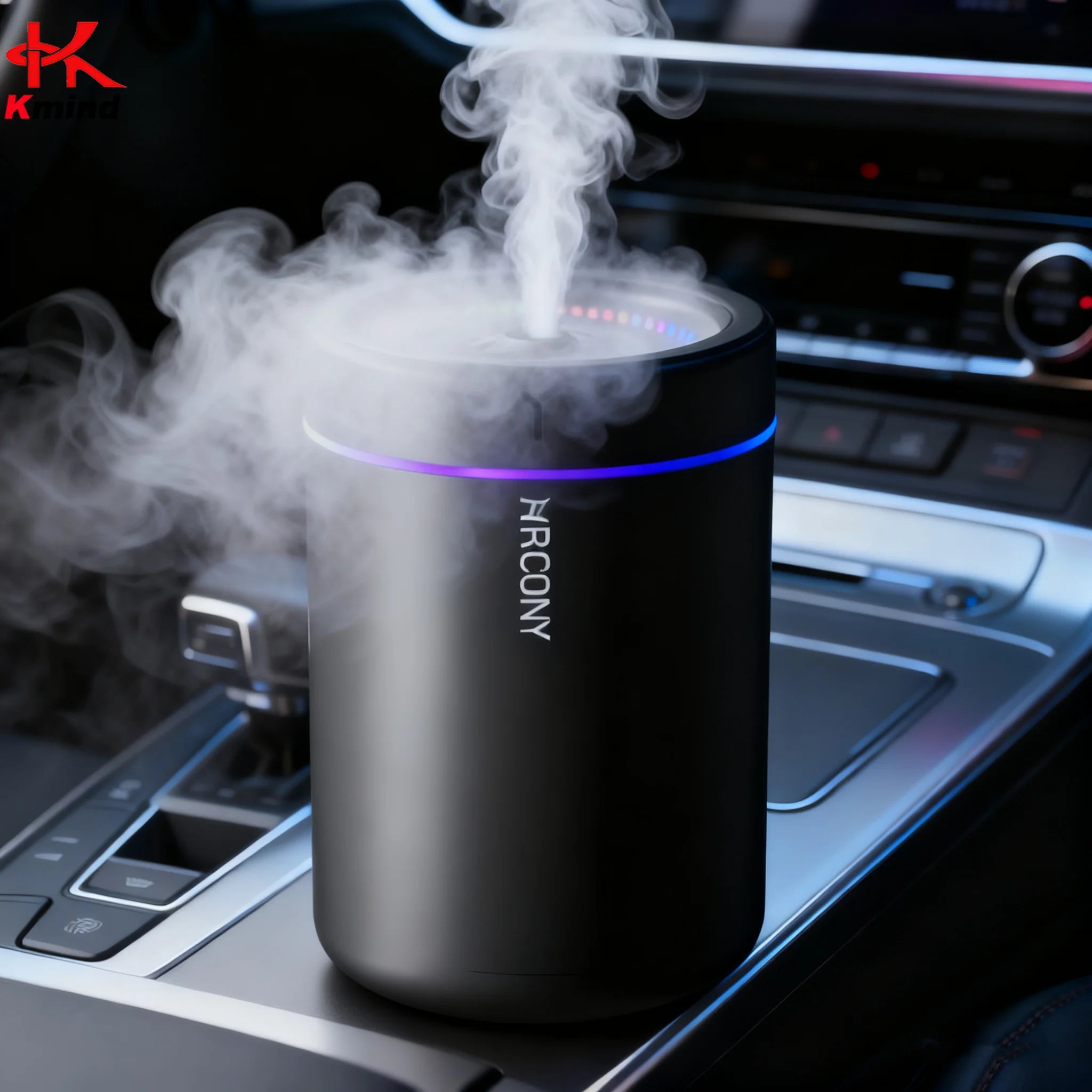 280ML Air Humidifier, Ultra Quiet Aroma Diffuser with 7-Color Mood Light, Essential Oil Aromatherapy for Home Bedroom Office Car