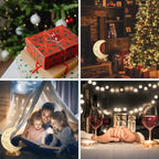 Bedroom Crystal Touch Dimming Night Light Girls Room Home Decor Aesthetics USB Bedside LED Ambient Table 3d Moon Lamp