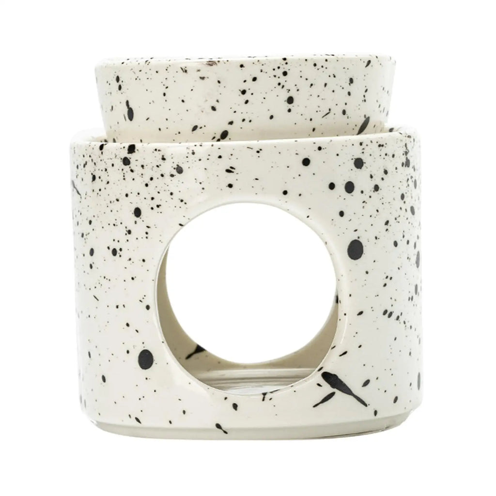 Ceramic Essential Oil Burner Incense Burner Tea Light Holder Versatile for Hotel Restaurant Tabletop Decor Yoga Spa Gift
