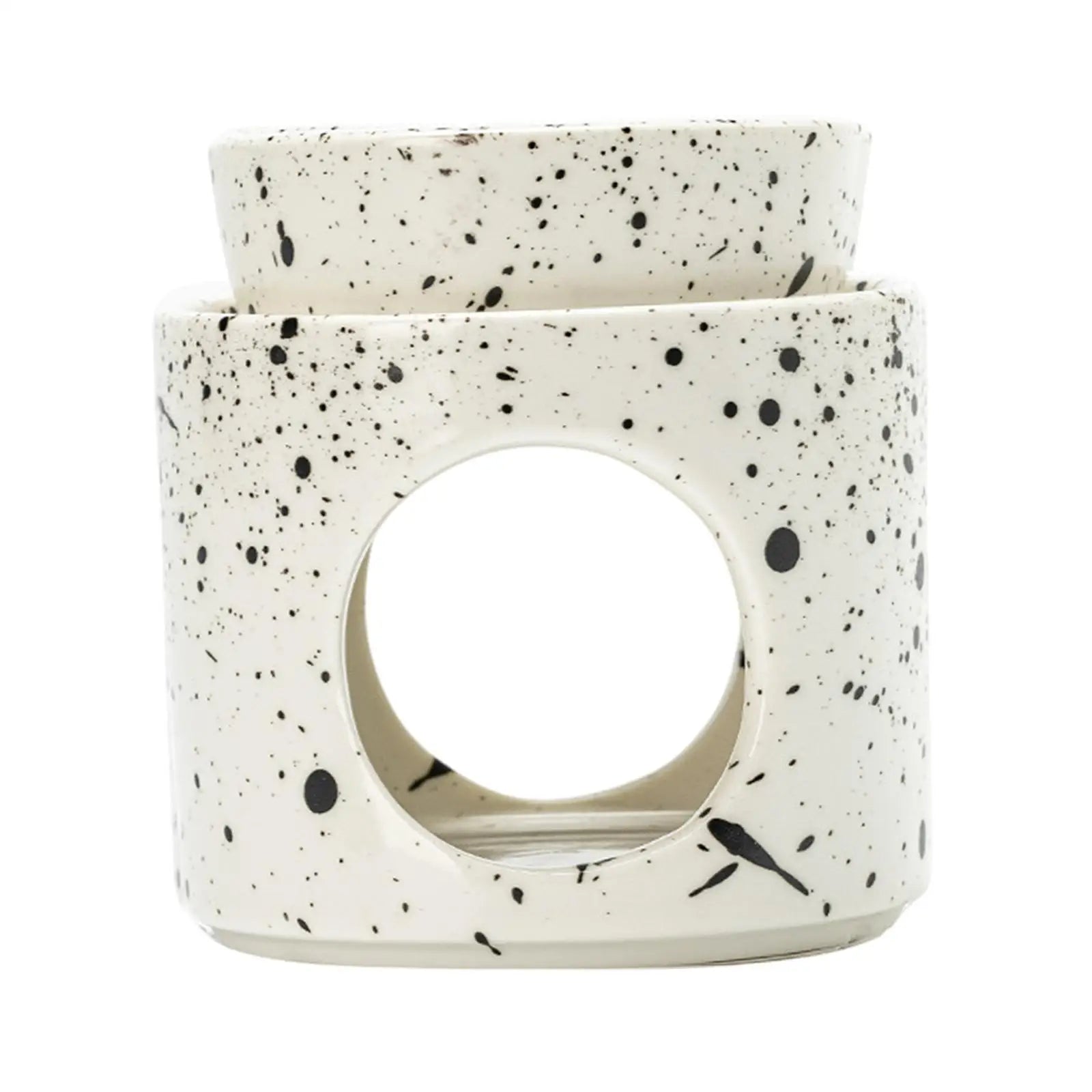 Ceramic Essential Oil Burner Incense Burner Tea Light Holder Versatile for Hotel Restaurant Tabletop Decor Yoga Spa Gift