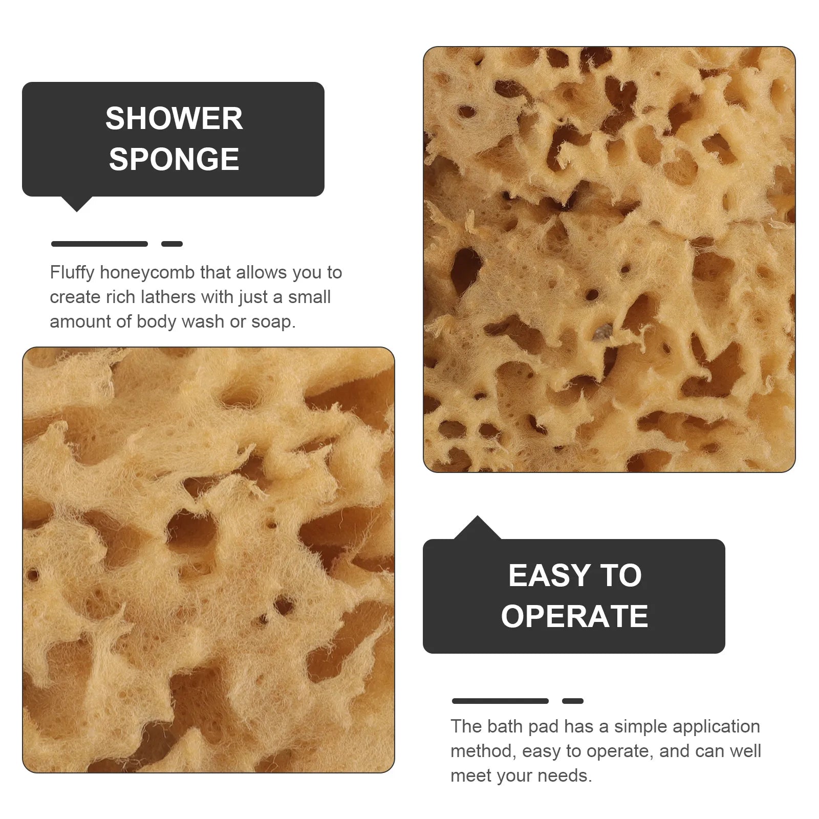 Bath Back Sponge Bathing Ball Back Scrubber Bathing Scrubber Body Cleaning Sponge Bath Scrubber for Body Sponges Bathing Shower