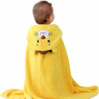 Baby Hooded Bath Towel,Ultra Soft and Absorbent Toddlers Bathrobe,Coral Velvet Thickened Bathrobe,Newborn Blanket Shower Gifts