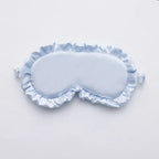 1pc Silk Ruffle Sleep Eye Mask Soft Sleeping Eye Covers Multicolor Night Dream Blackout Eye Patches for People To Sleep Better