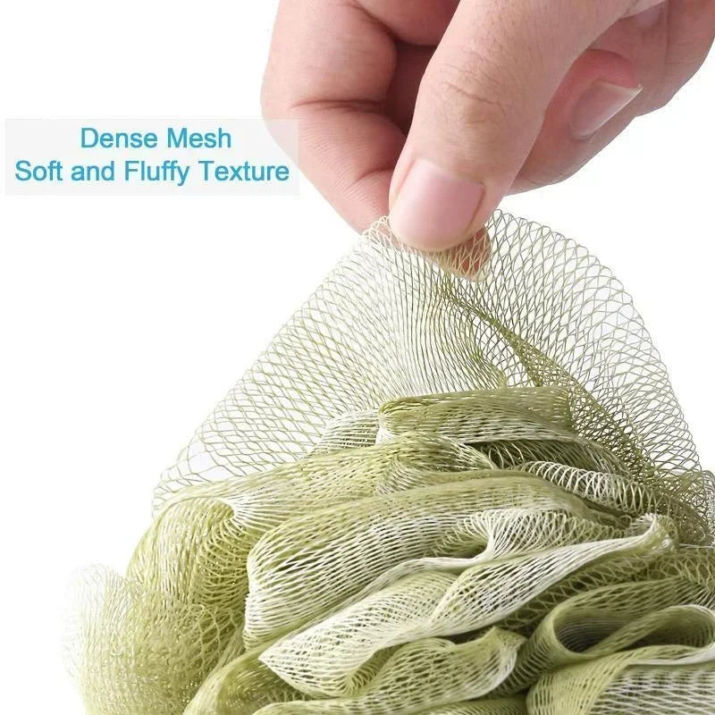 1pc Large Bath Ball Rich Bubble Bath Towel Scrubber Body Cleaning Mesh Shower Wash Sponge Bathroom Accessories