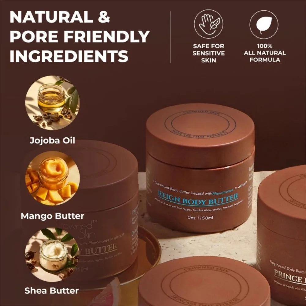 Reign Body Lotion Free Sulfates Parabens Cares Sensitive Skin Boosts Elasticity Smoothness Rich No Greasy Texture Body Butter