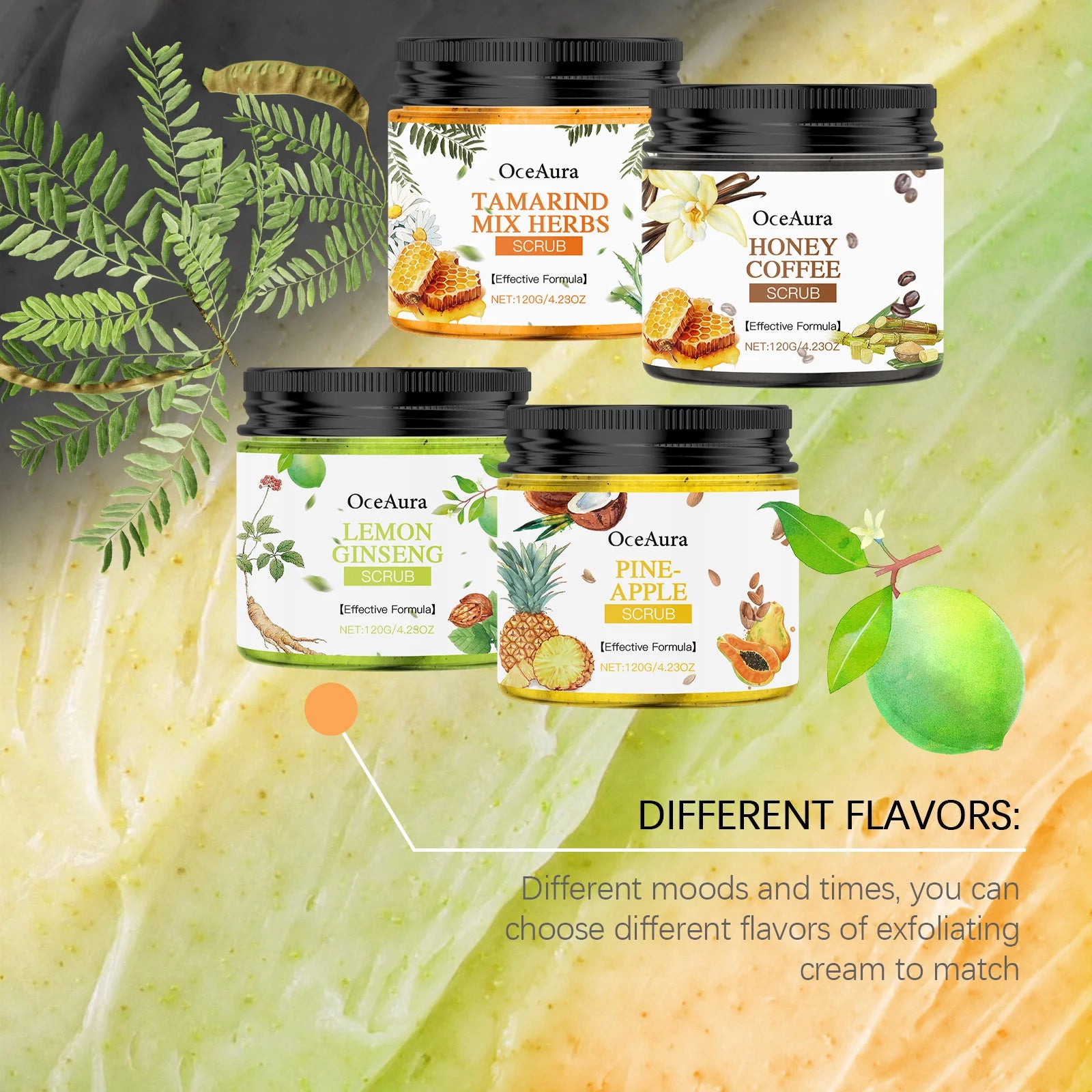 Body Scrub Cream for Bath Shower Deep Cleaning Whitening Exfoliation Chicken Skin Removal Melanin Repair Brighten Peeling Lotion