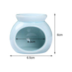 Porcelain Essential Oil Burner Scented Wax Melt Burner Mini Candle Holder Ceramic Crafts Aromatherapy Diffuser Home Decor