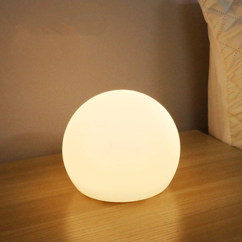 LED Ball Lamp Luminous Globe Light Tricolor or RGB Dimmable USB Rechargebale/AC Powered for Home Decor Bedroom Foyer Living Room