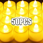 LED Electronic Candles Lights Flameless Flickering Candle Battery Powered Wishing Tealights Home Wedding Party Decor Lighting